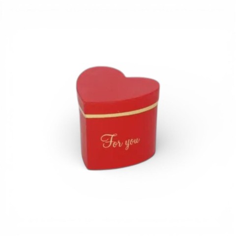 SCATOLA CARTONE CUORE ROSSA 10X9X8